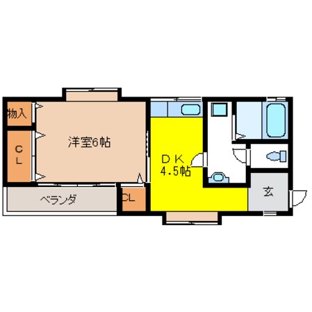 南宇都宮駅 徒歩20分 1階の物件間取画像